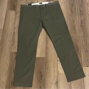 NEW‎ J. Crew Slim Fit Stretch Chino Fit Mens 36 Catskill Green
